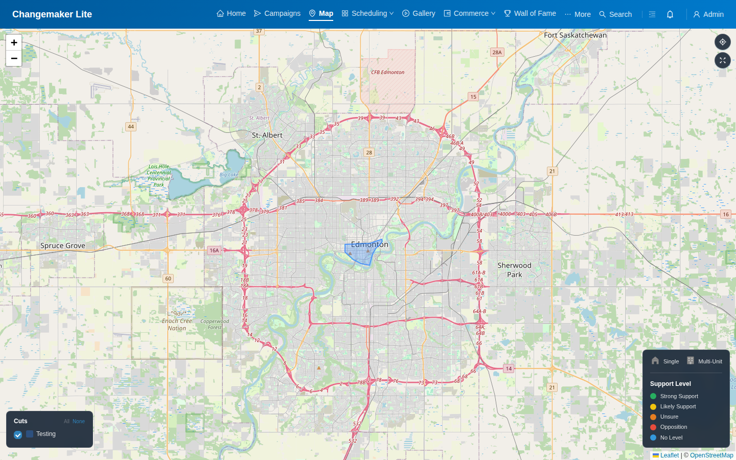 Interactive Leaflet map